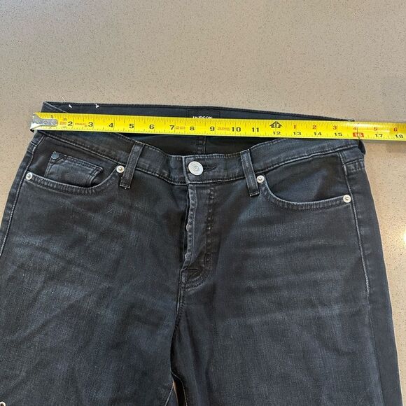 Hudson Jeans Women's Size 27 Riley Crop Black Grommet Button Fly - Picture 10 of 15